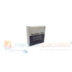 Seretide 500 Accuhaler asthma inhaler (Salmeterol/Fluticasone Propionate) 50mcg/500mcg pack of 60 blisters